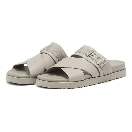 Tommy Hilfiger - Tommy Hilfiger Tcleated Leather Sandal FM0FM04458-AEP - 01299
