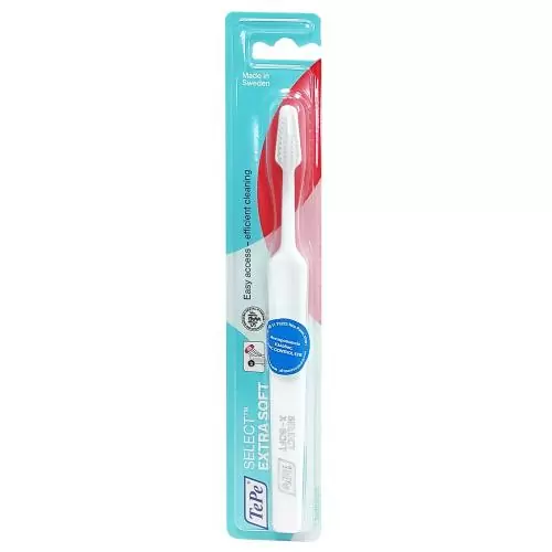 Tepe Select Extra Soft Οδοντόβουρτσα Πολύ Μαλακή για Αποτελεσματικό Καθαρισμό & Προστασία των Ούλων 1 Τεμάχιο - άσπρο