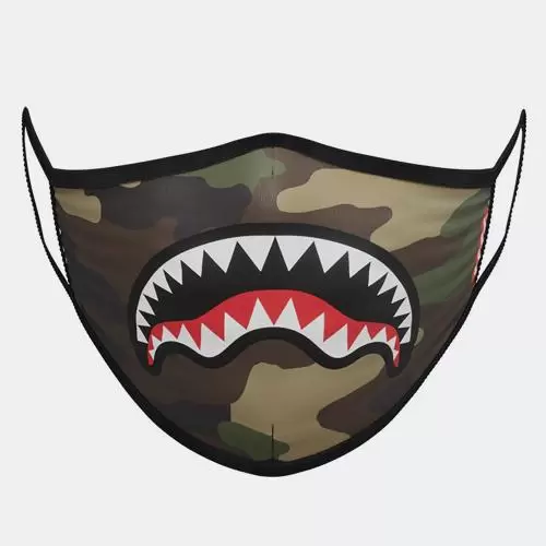 Sprayground Camo Sharkmouth Fashion Mask - Μάσκα Προσώπου (9000057645_47243)